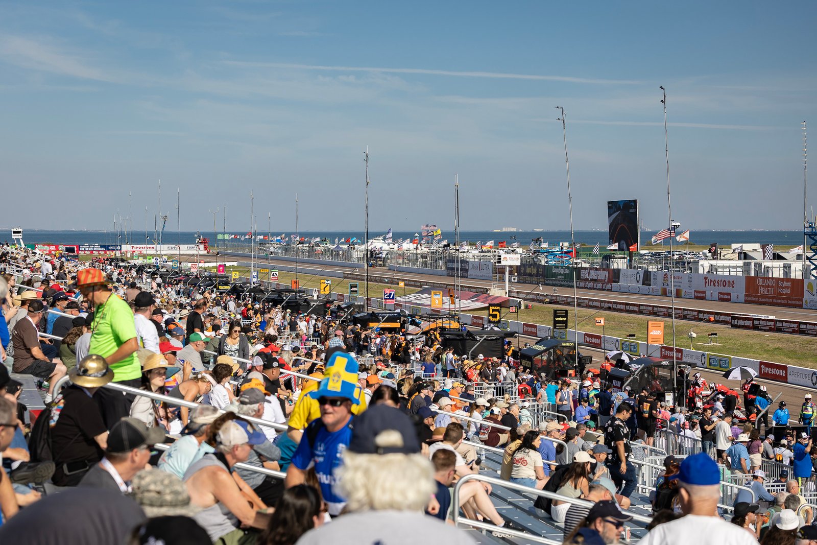 Grandstands On Main Straight St Pete Grand Prix