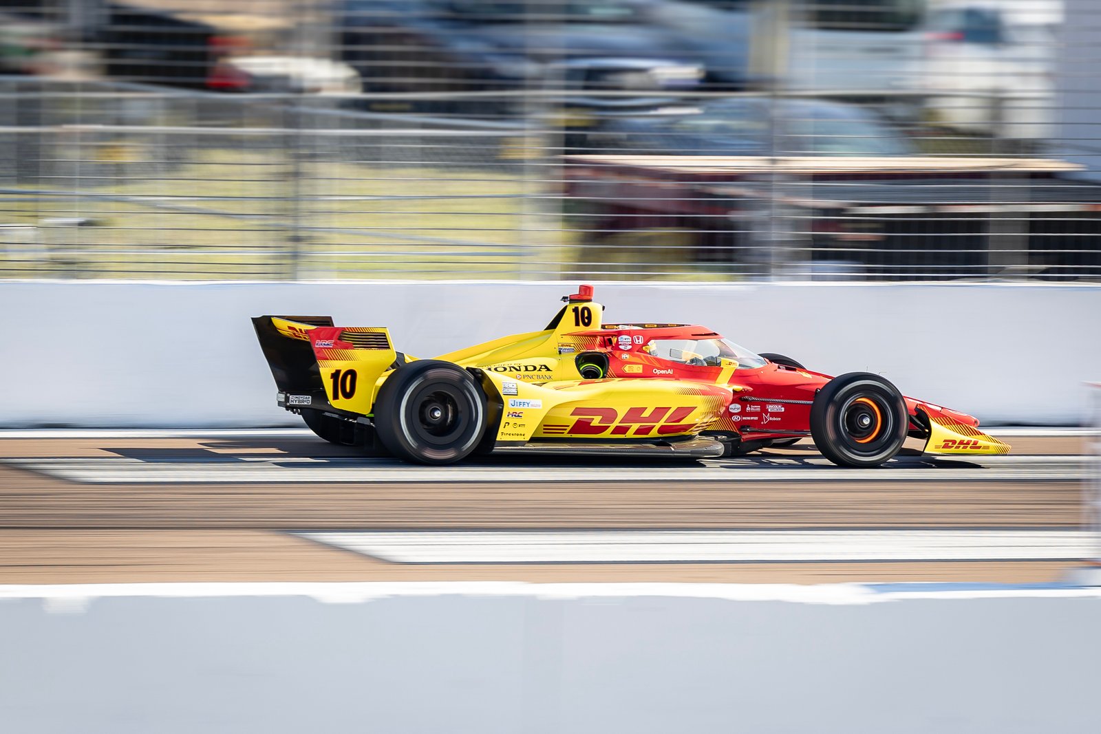 Alex Palou On Main Straight St Pete Grand Prix 2025