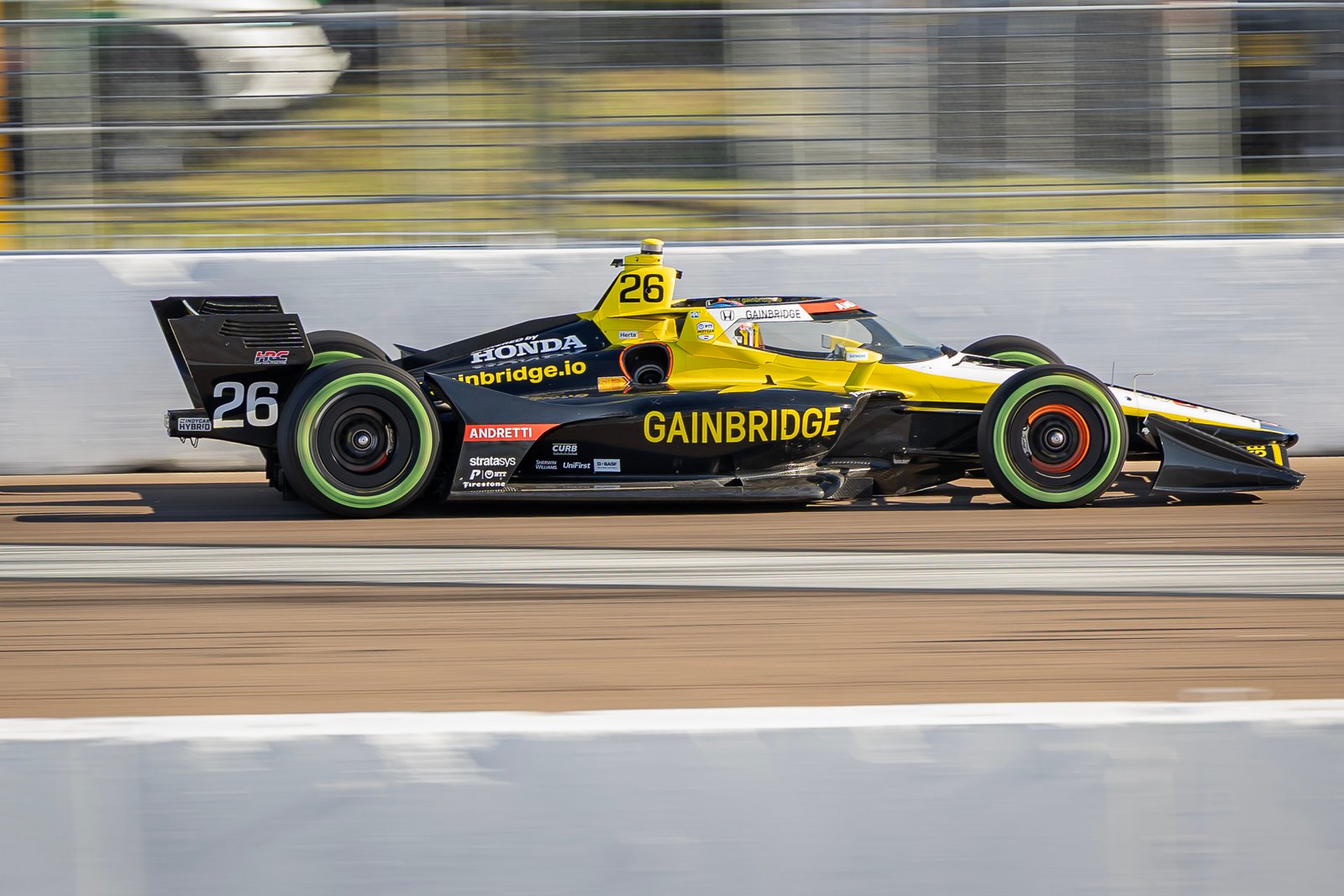 Colton Herta On Main Straight St Pete Grand Prix 2025