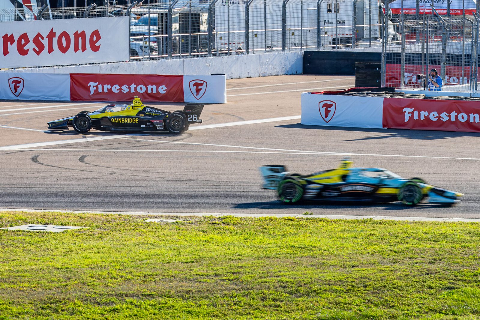 Colton Herta Spins In Turn 1 St Pete Grand Prix 2025