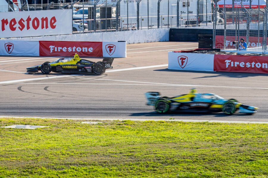 Colton Herta Spins In Turn 1 St Pete Grand Prix 2025