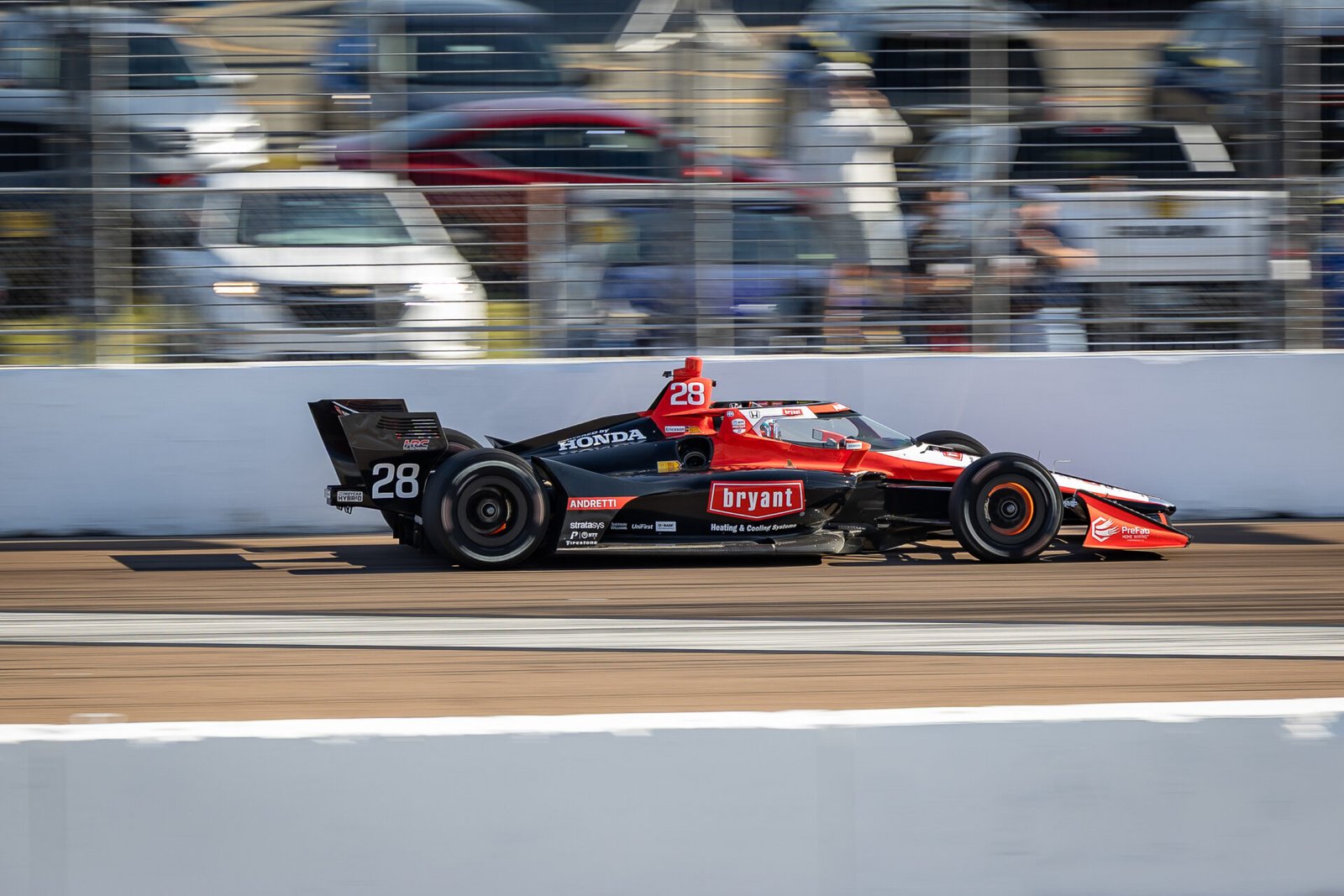 Marcus Ericsson On Main Straight St Pete Grand Prix 2025