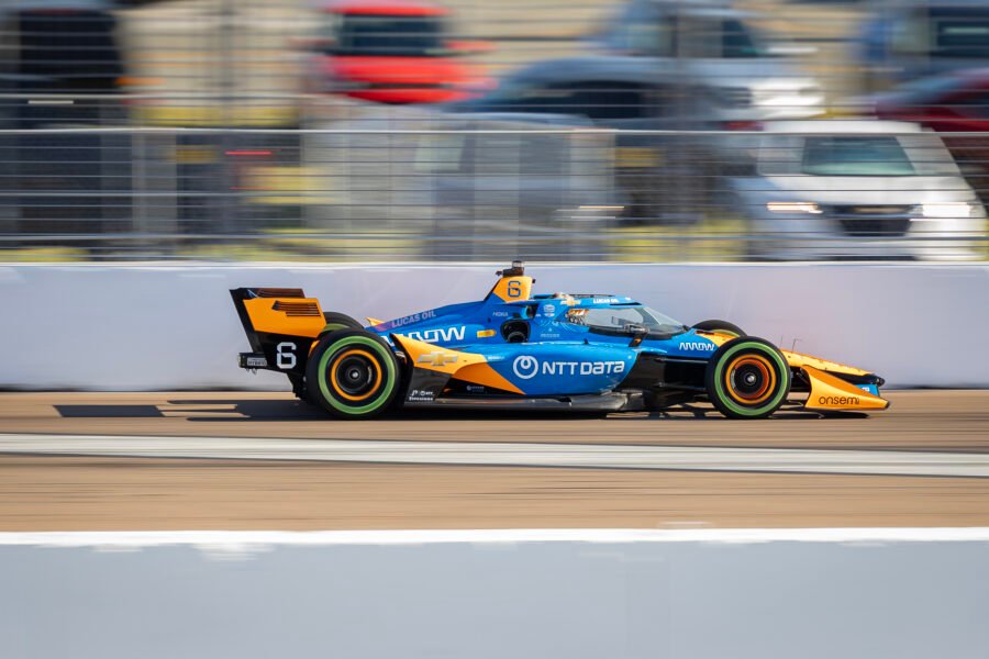 Nolan Siegel On Main Straight St Pete Grand Prix 2025