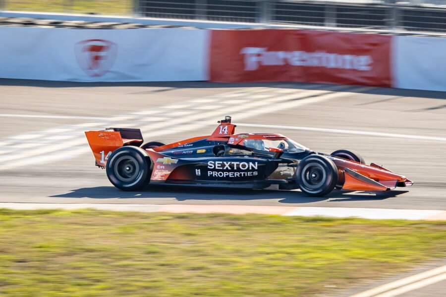 Santino Ferrucci In Turn 1 St Pete Grand Prix 2025