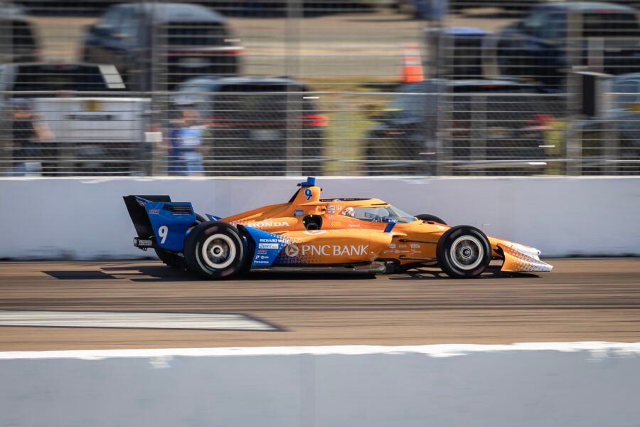 Scott Dixon On Main Straight St Pete Grand Prix 2025
