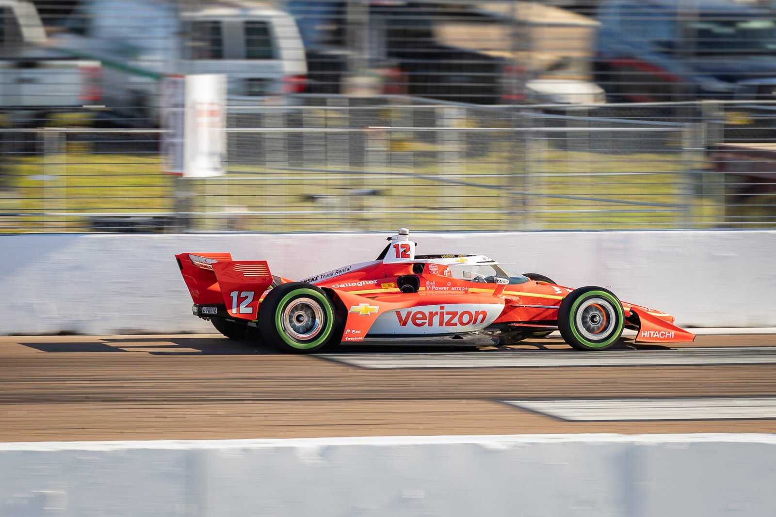Will Power On Brakes Entering Turn 1 St Pete Grand Prix 2025