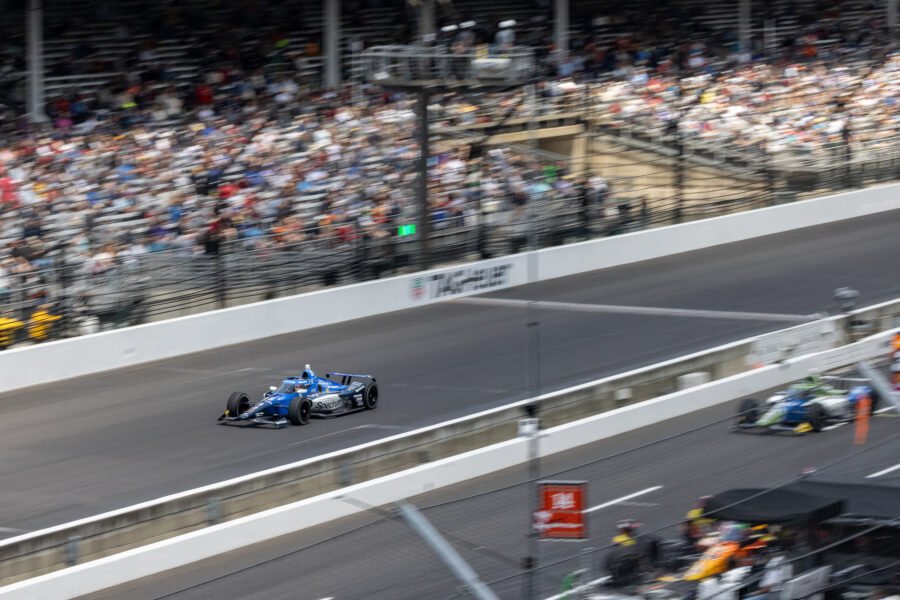 Marcus Armstrong On Main Straight Indianapolis