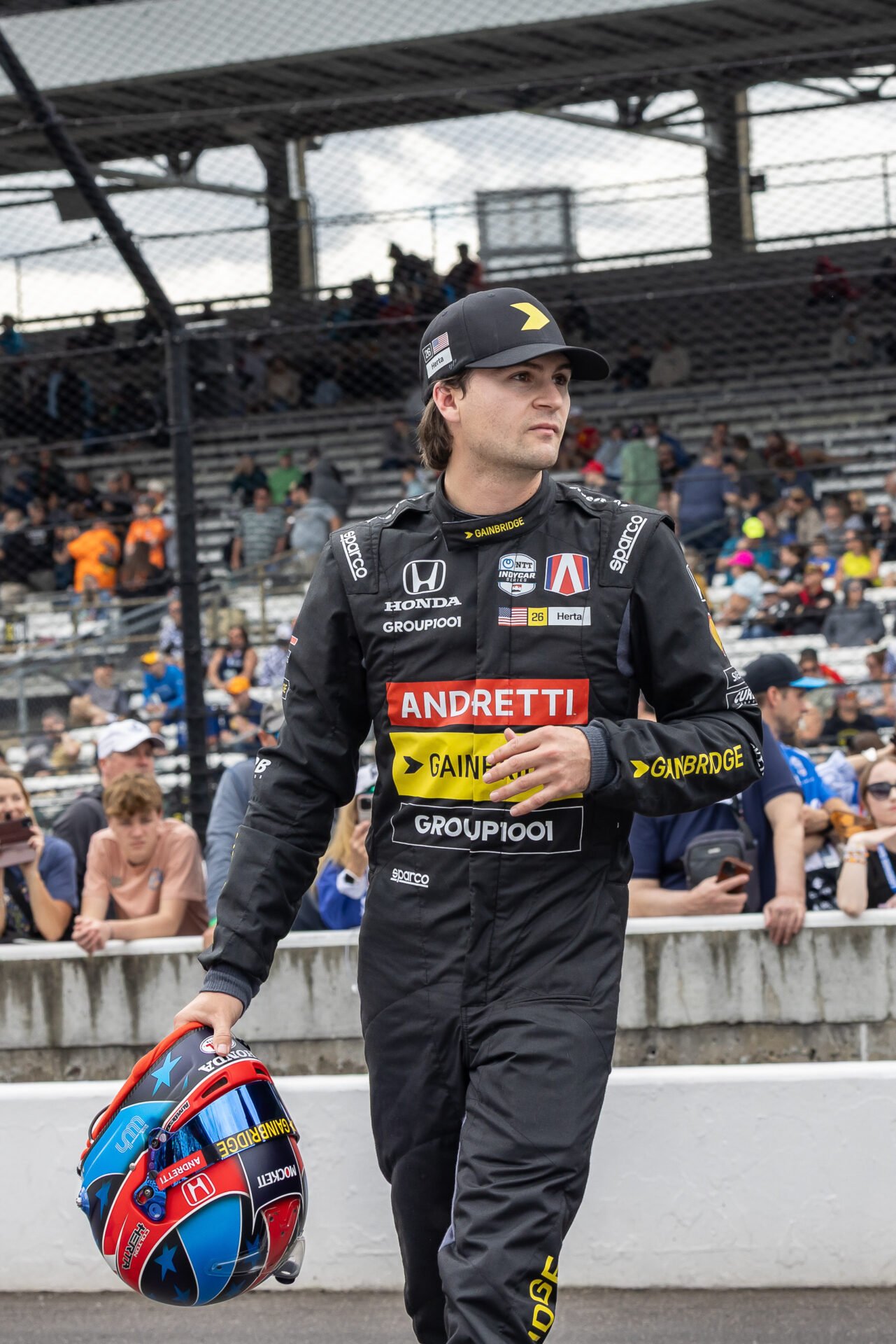Colton Herta During Pit Stop Contest Indy 2025