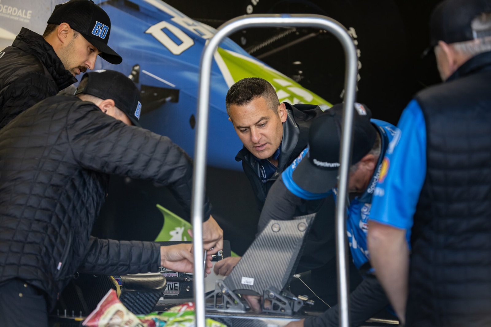 Danny Helps Prepare Helio Castroneves Car At Indianapolis 2025