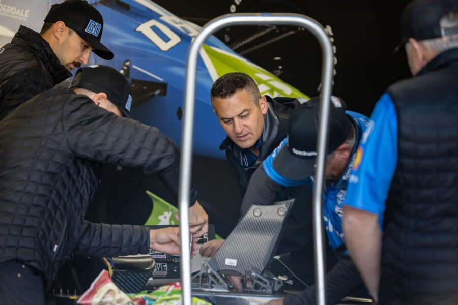 Danny Helps Prepare Helio Castroneves Car At Indianapolis 2025