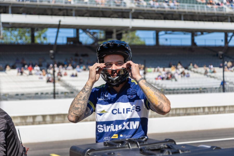 Danny Prepares On Pit Lane For Final Practice At Indianapolis