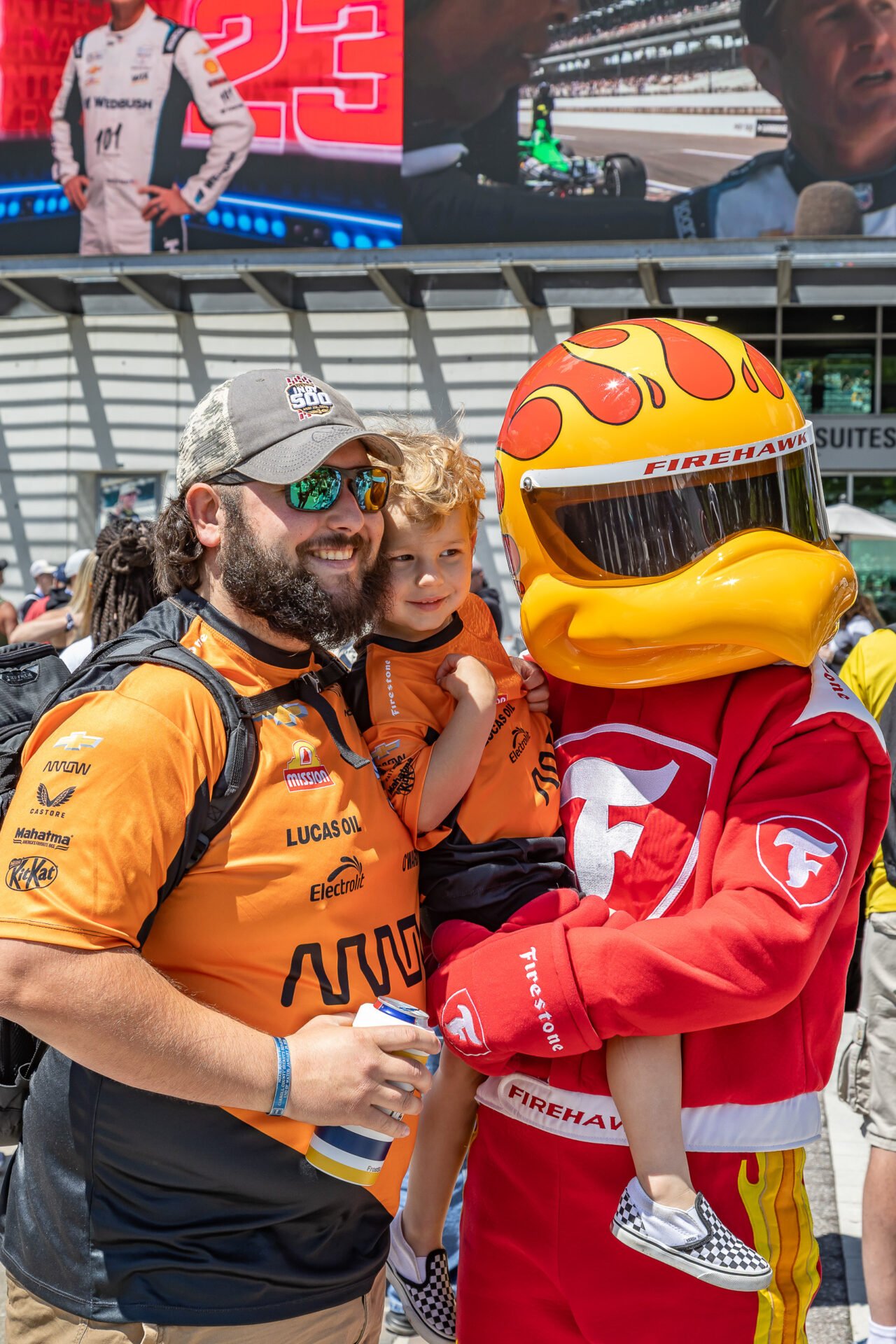 Firehawk With Dad And Son At Indianapolis