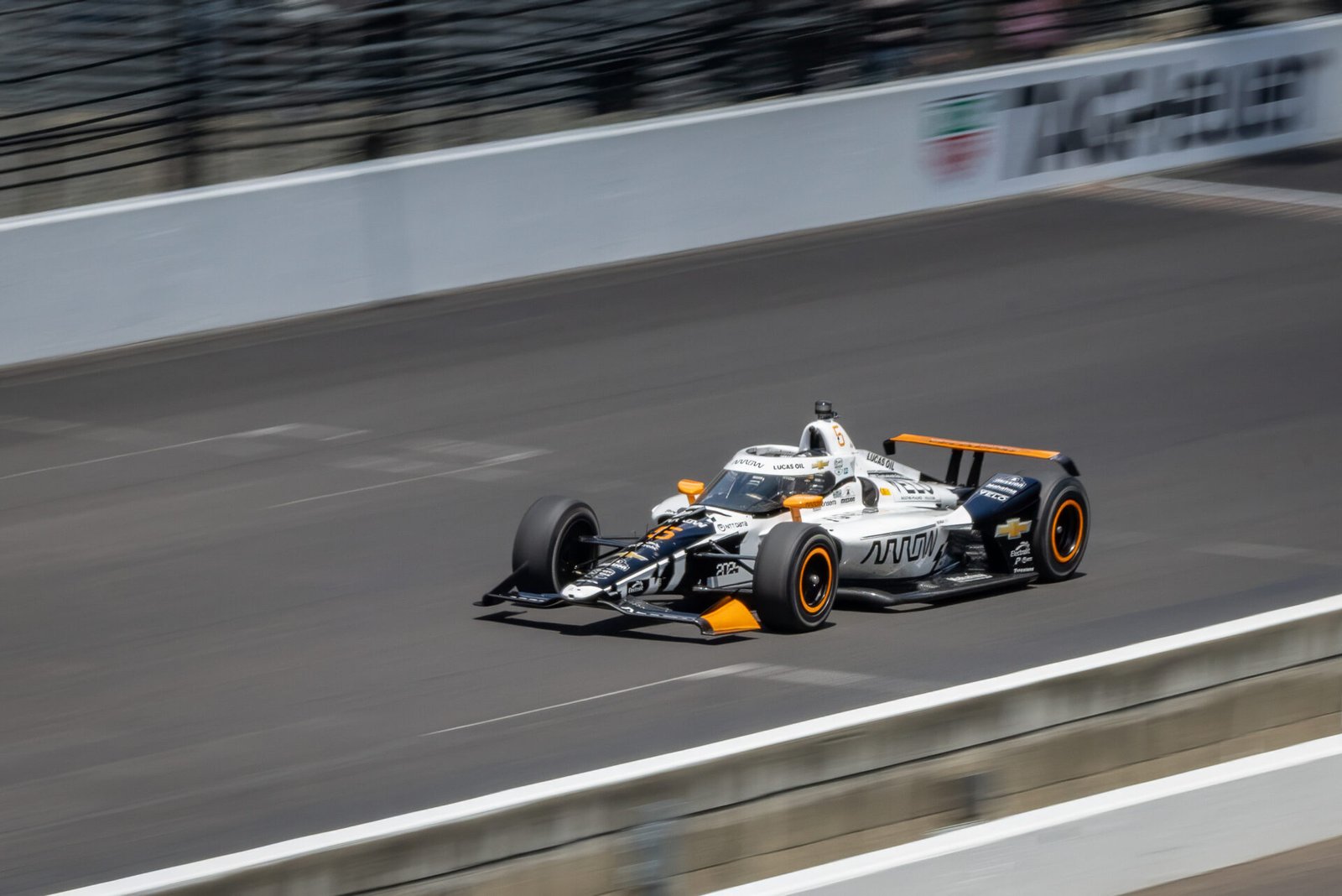 Pato Oward On Main Straight Indianapolis