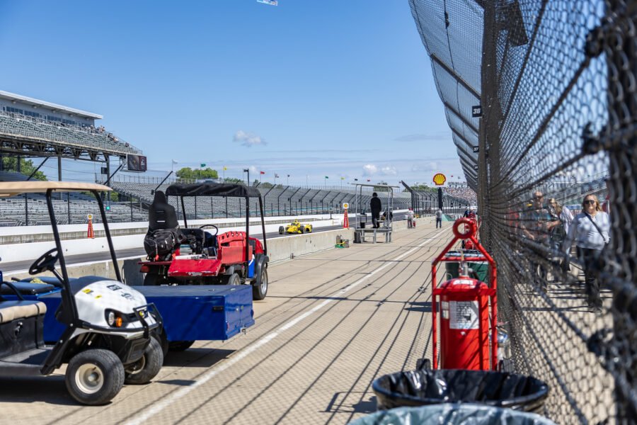 Scott Mclaughlin Comes Into Pits On Carb Day At Indianapolis
