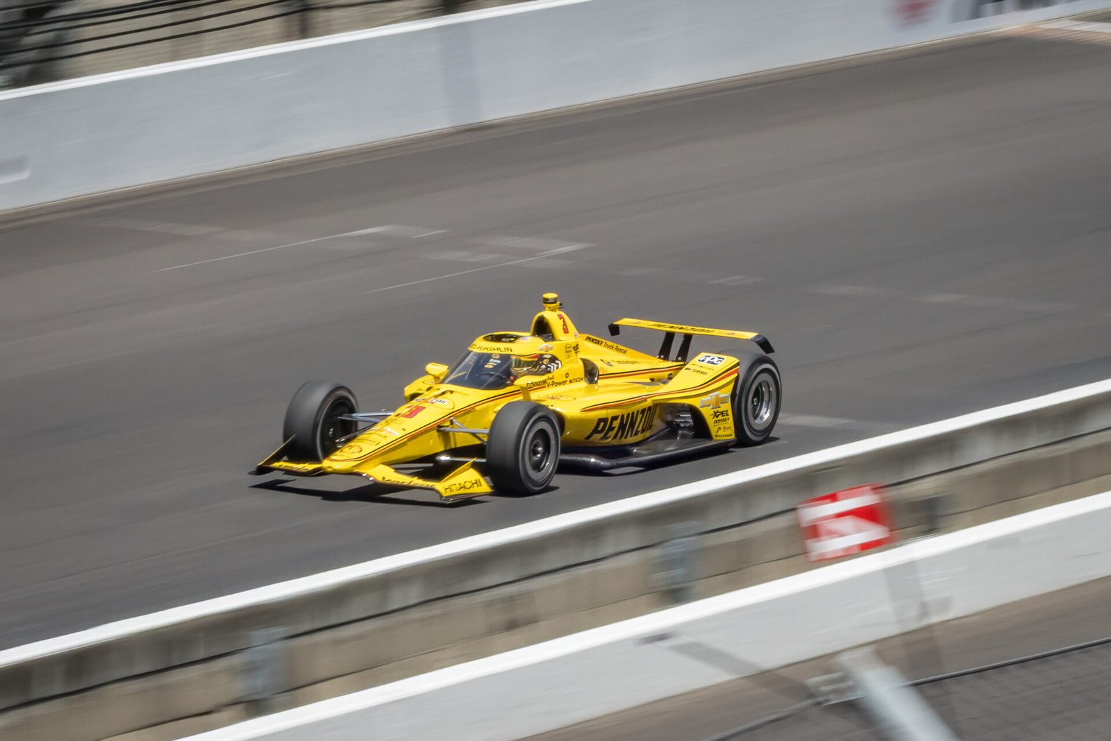 Scott Mclaughlin On Main Straight Indianapolis