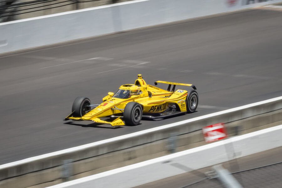 Scott Mclaughlin On Main Straight Indianapolis