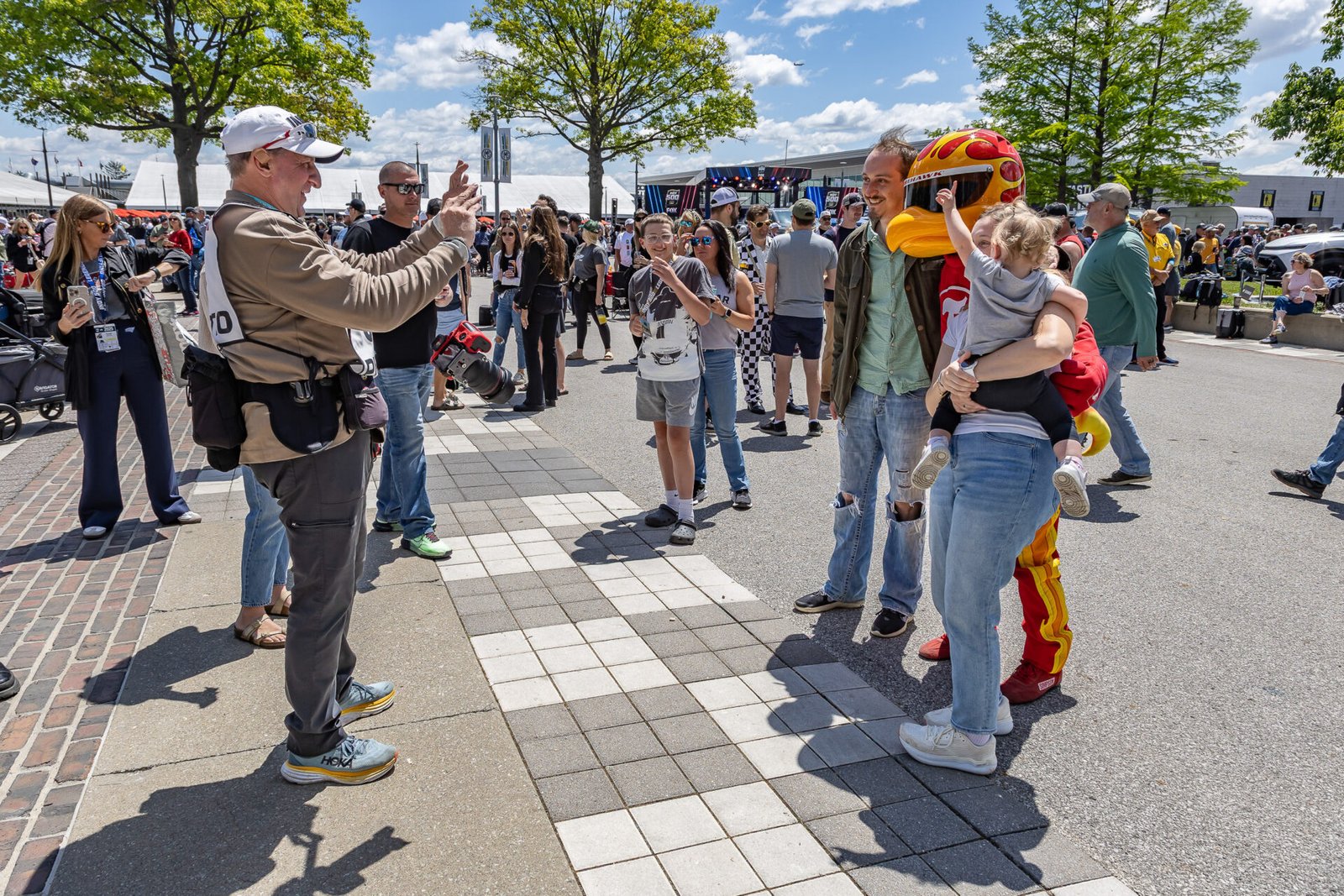 Steve Scaglione Takes Photo Of Family With Firehawk