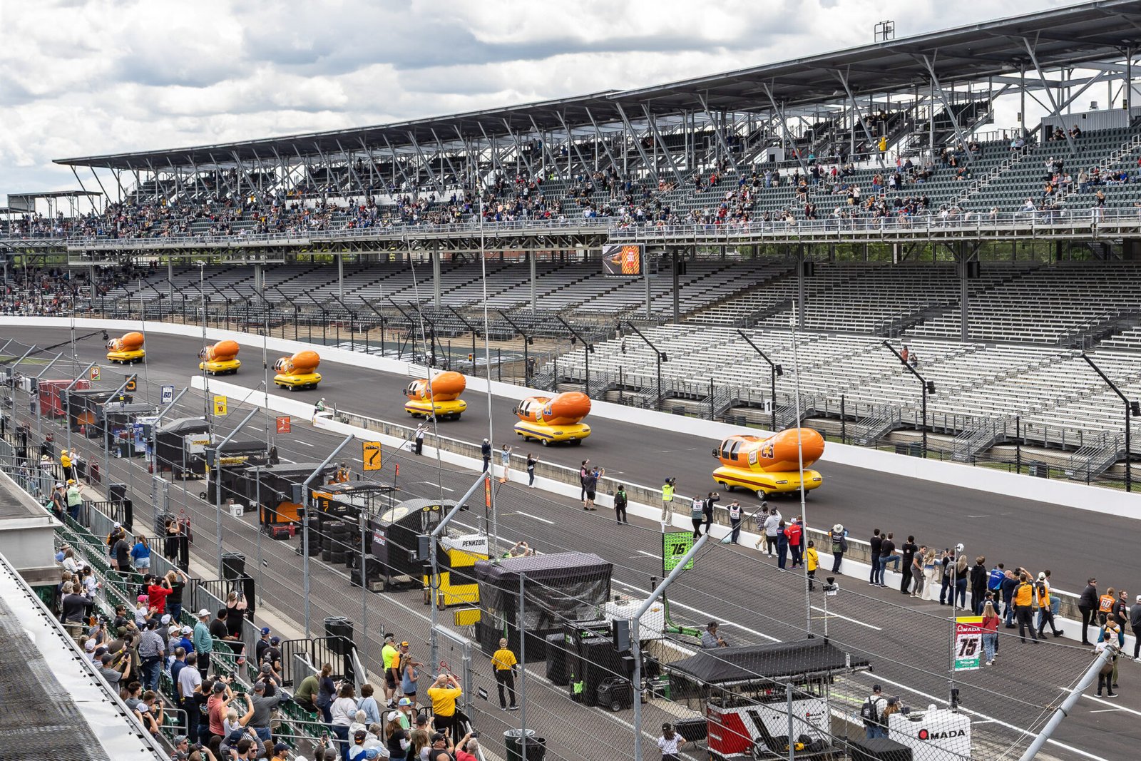 Wienermobiles Head Into Turn 1