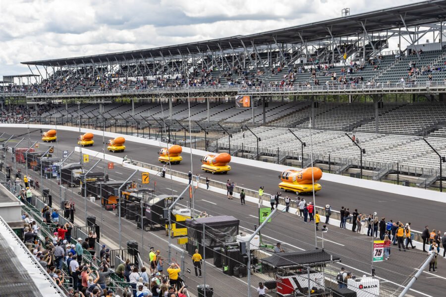 Wienermobiles Head Into Turn 1