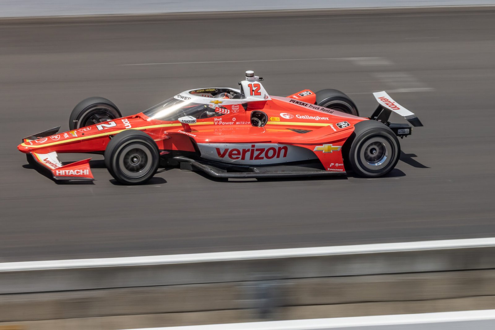 Will Power On Main Straight Indianapolis