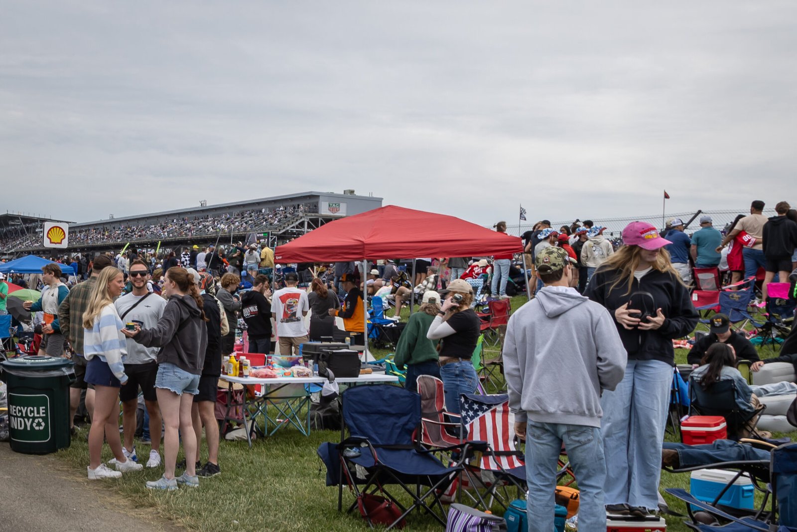 Infield Fans At 2025 Indy 500