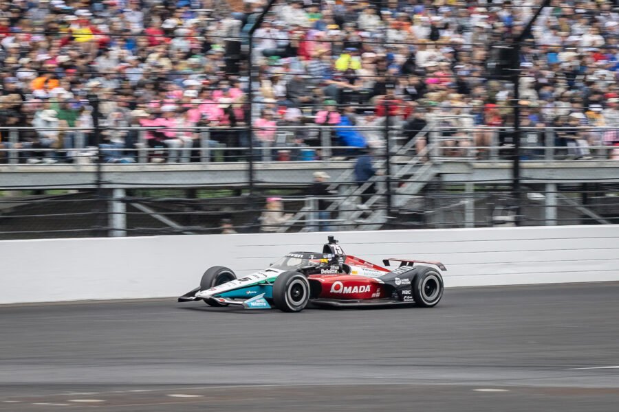 Takuma Sato Exits Turn 4 At 2025 Indy 500
