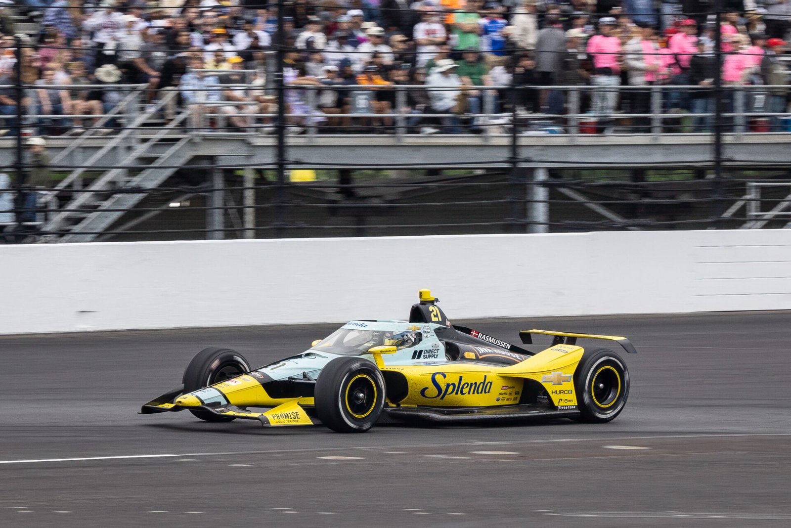 Christian Rasmussen Exits Turn 4 At 2025 Indy 500