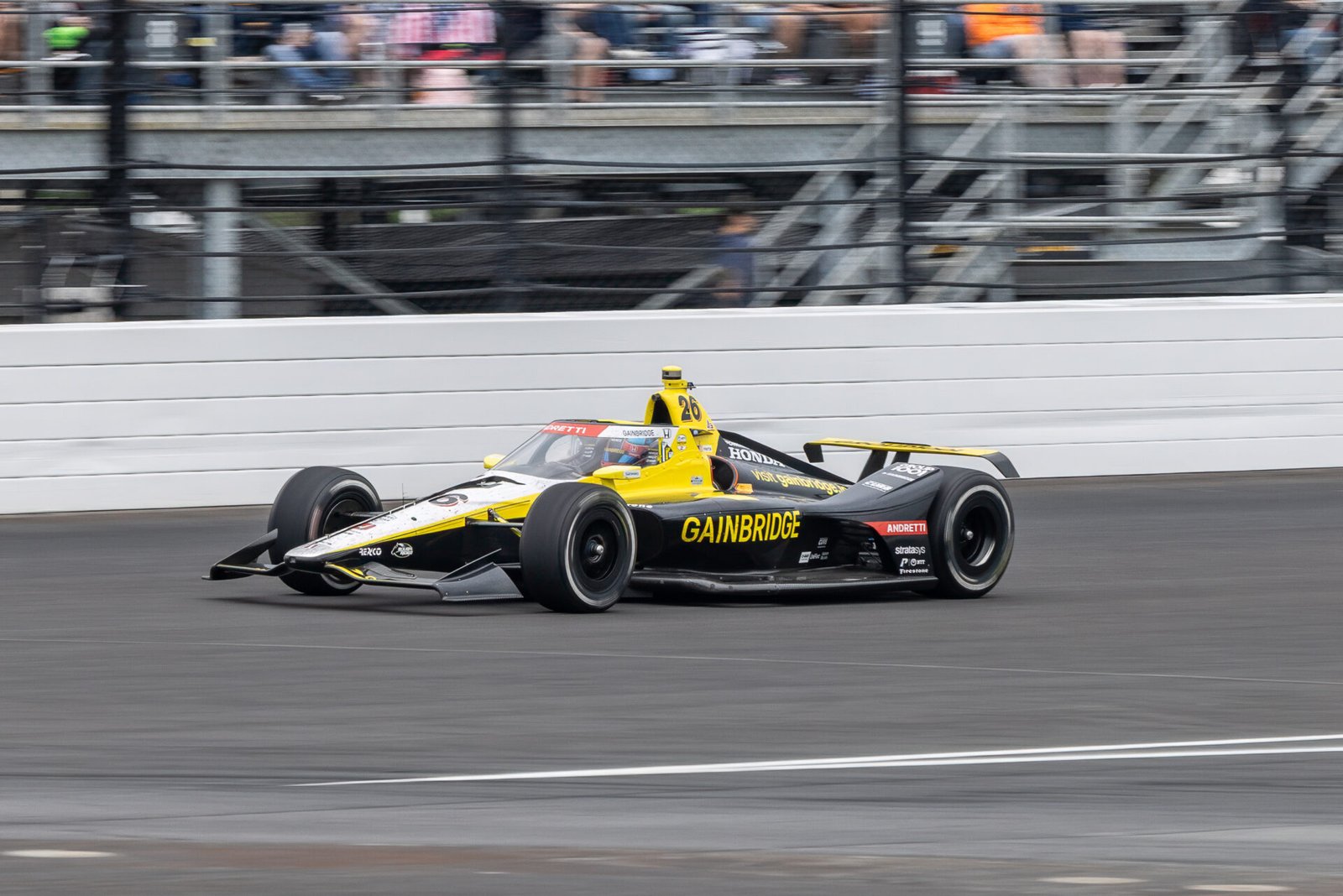 Colton Herta Exits Turn 4 At 2025 Indy 500