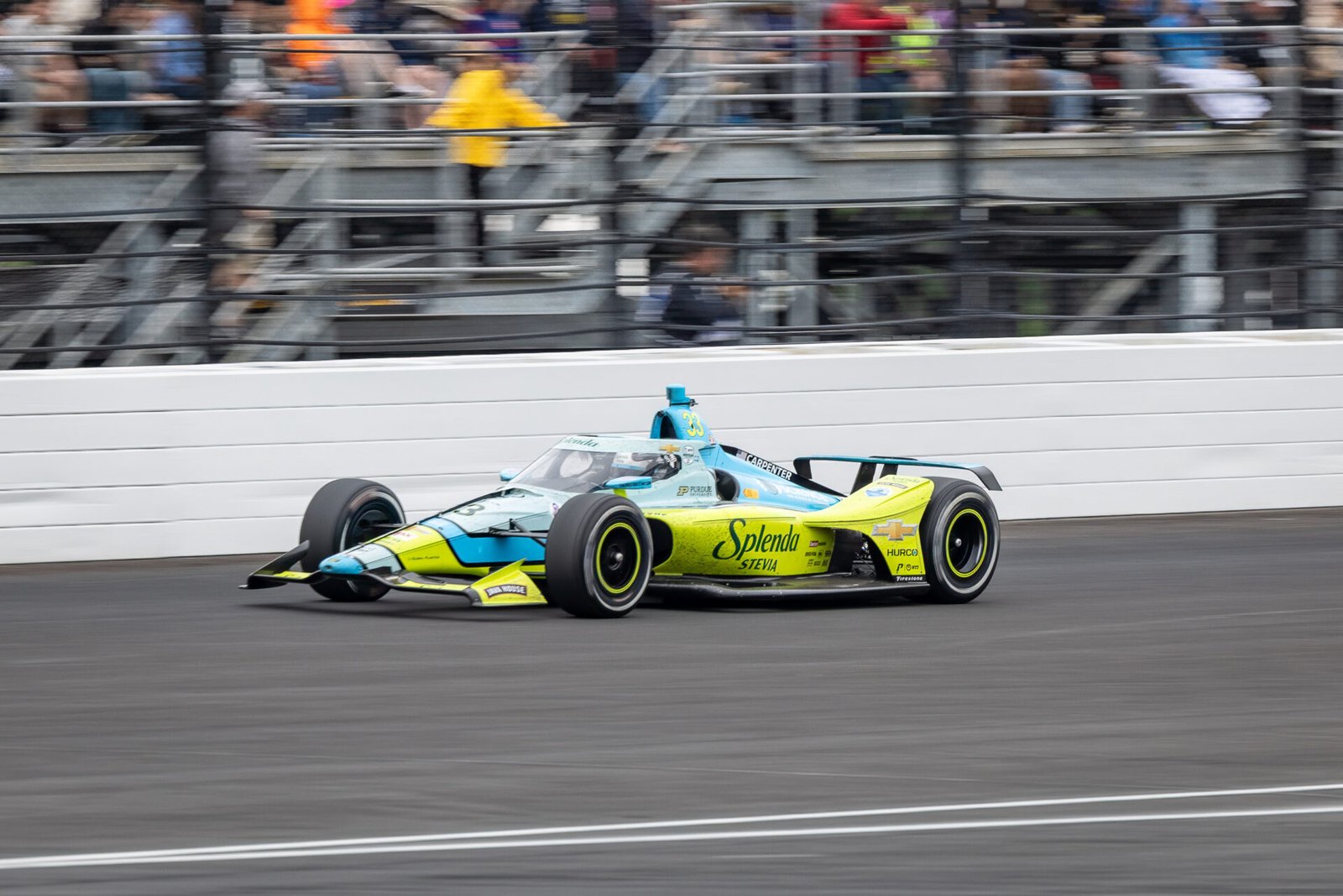 Ed Carpenter Exits Turn 4 At 2025 Indy 500