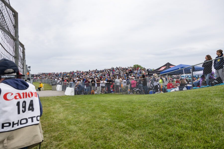 Fans Cover All Infield Mounds At Indy 500