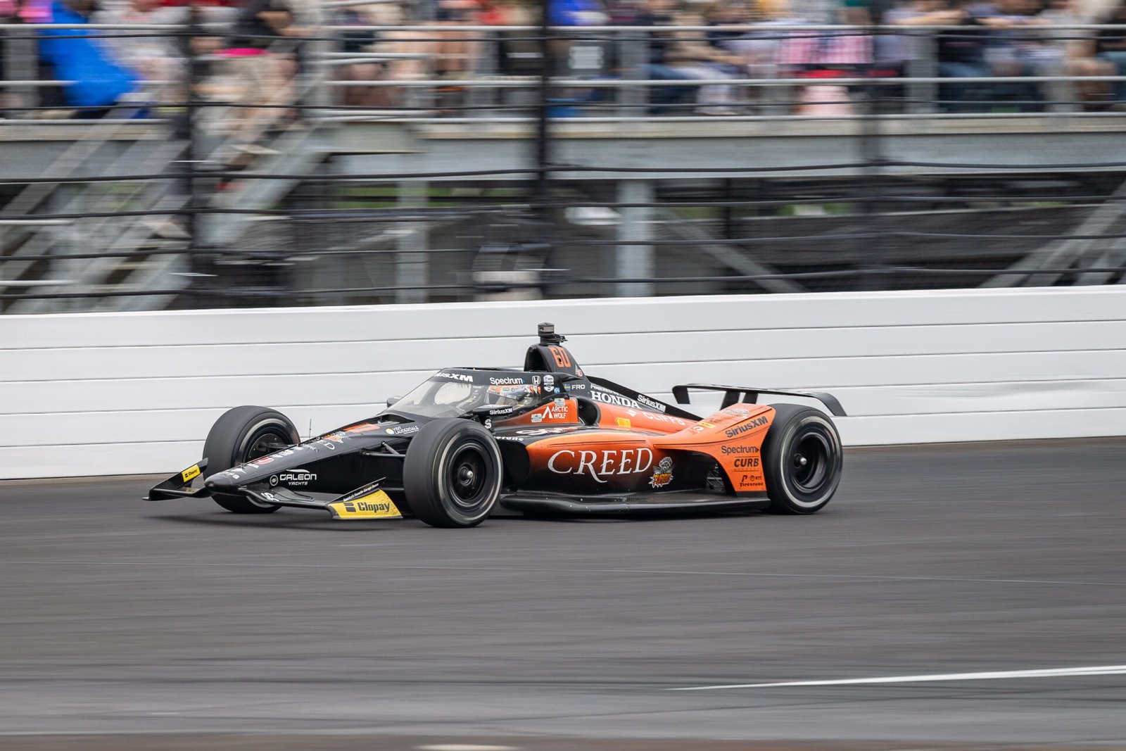 Felix Rosenqvist Exits Turn 4 At 2025 Indy 500