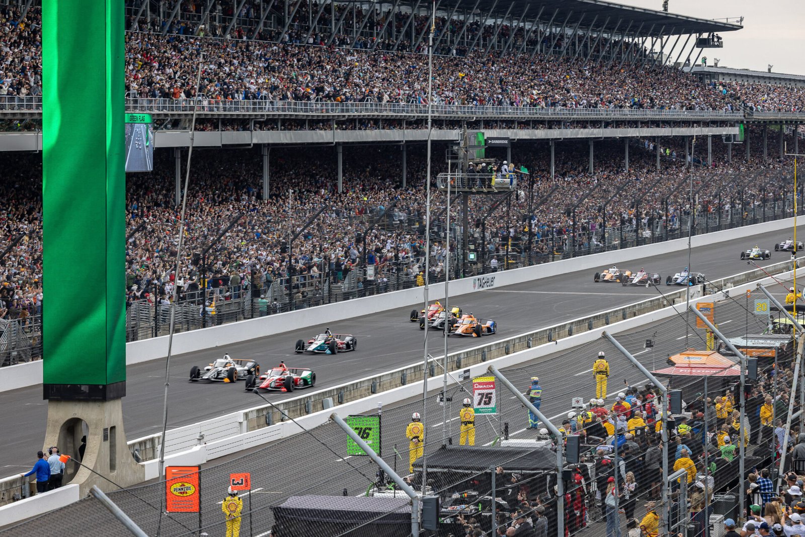 Field Takes The Green Flag