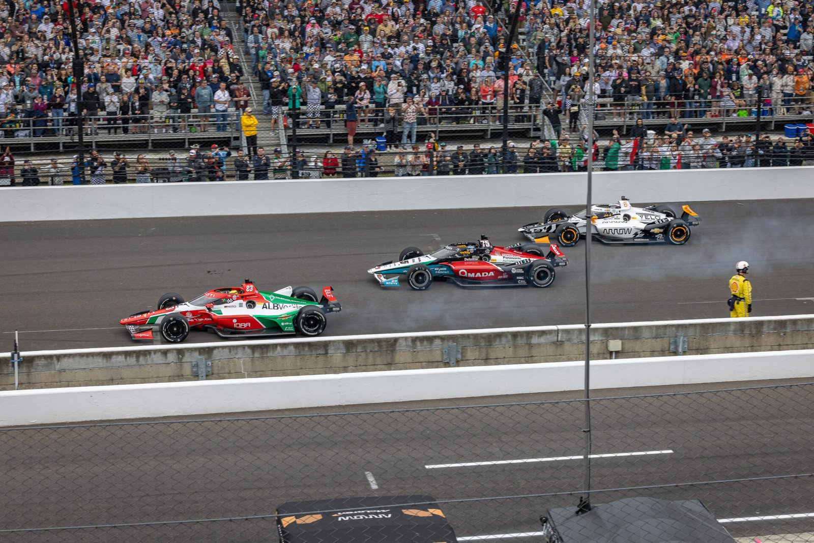 Front Row Pulls Away On Grid