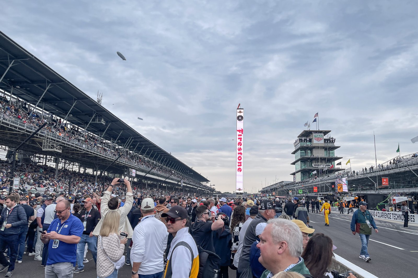 Goodyear Blimp Above Grid Before 2025 Indy 500