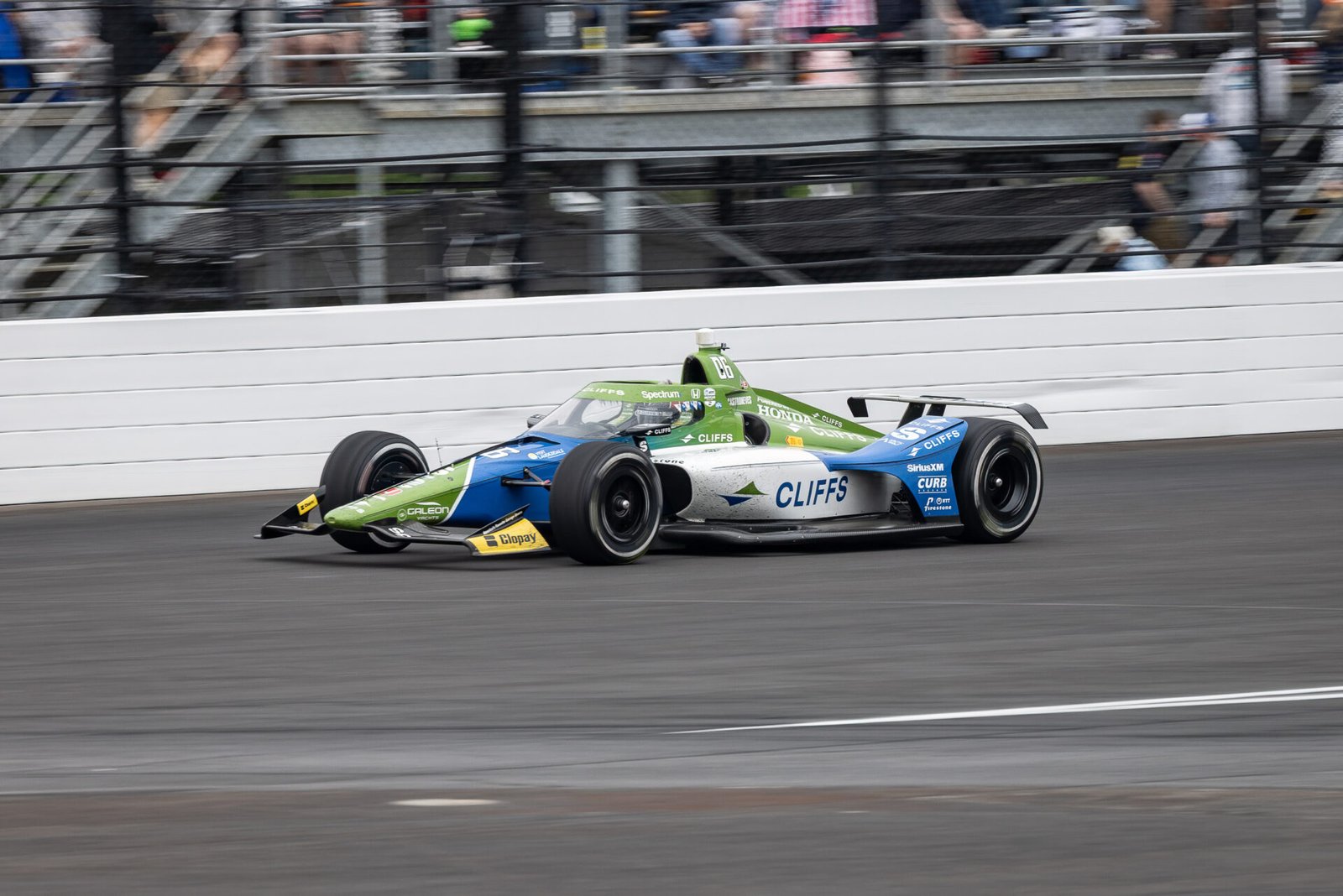 Helio Castroneves Exits Turn 4 At 2025 Indy 500