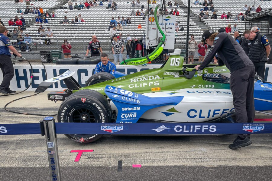 Helio Castroneves Team Make Final Preparations Before 2025 Indy 500