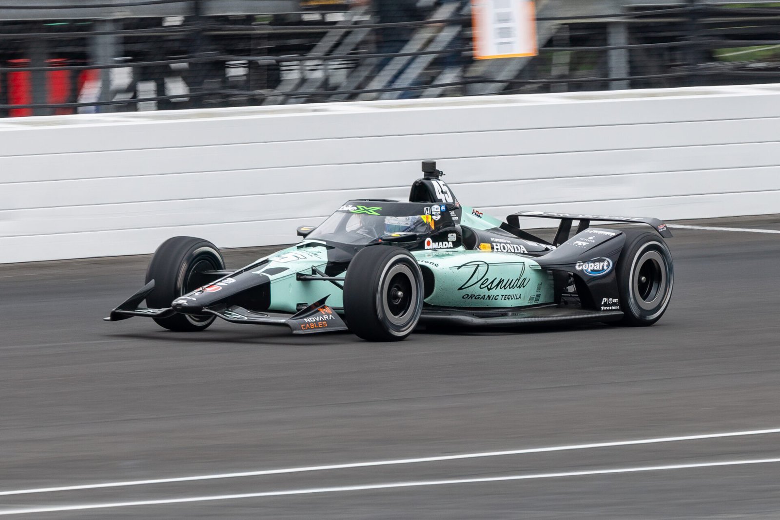 Louis Foster Exits Turn 4 At 2025 Indy 500