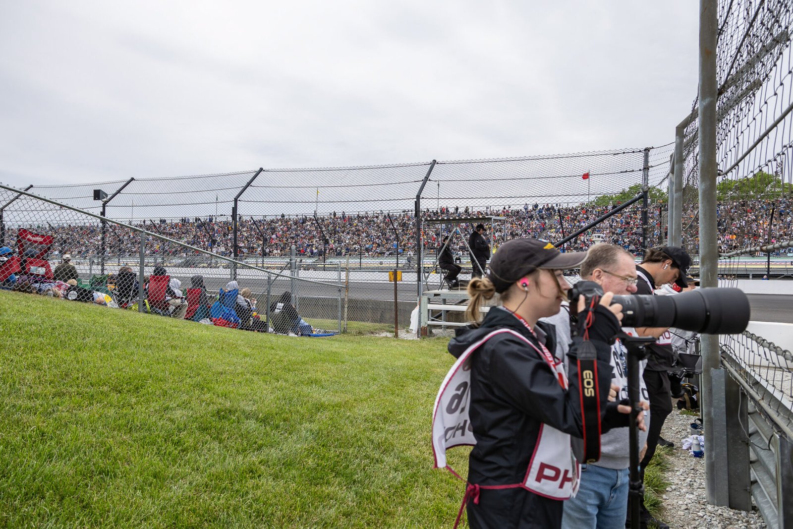 Photographers In Turn 4 At Indianapolis