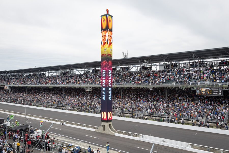 Scoring Pylon At Indianapolis Shows 2025 Winner Alex Palou