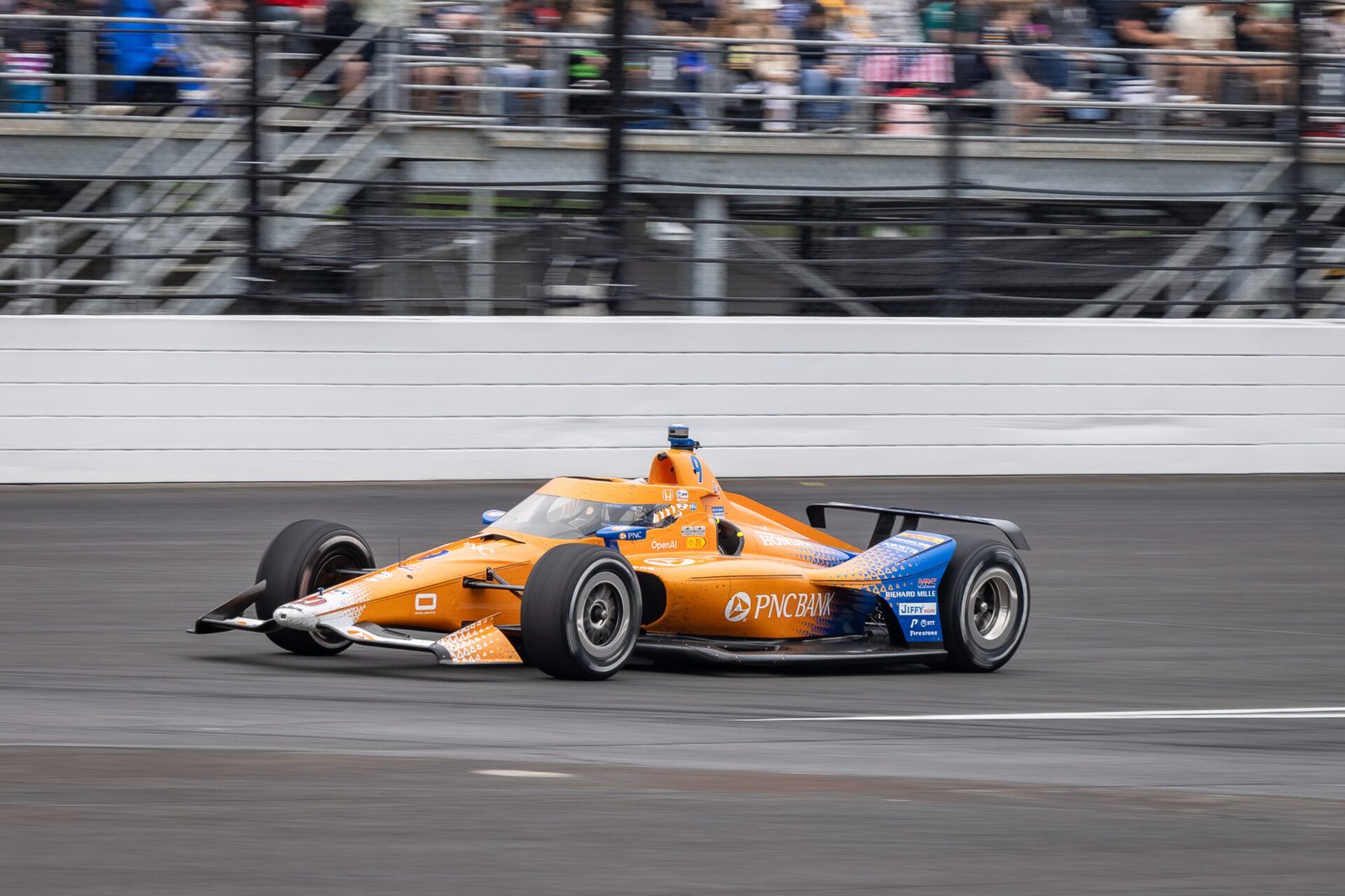 Scott Dixon Exits Turn 4 At 2025 Indy 500