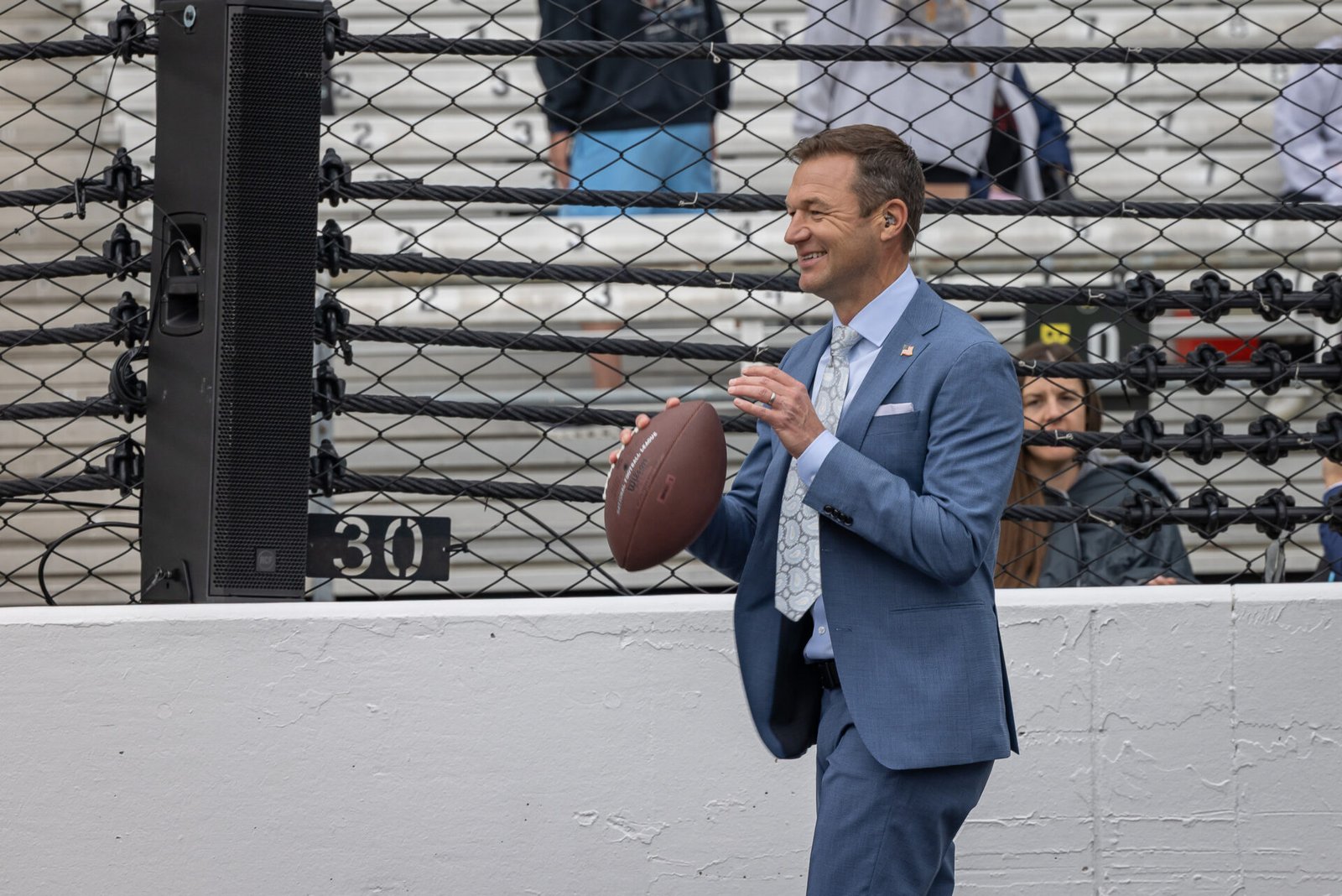 Townsend Bell Plays Catch Prior To Indy 500 2025