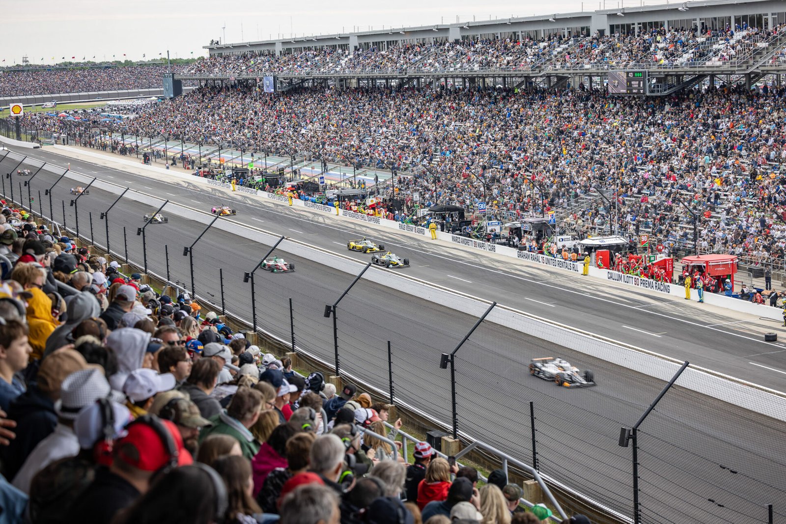 View Of Main Straight Looking Toward Turn 4