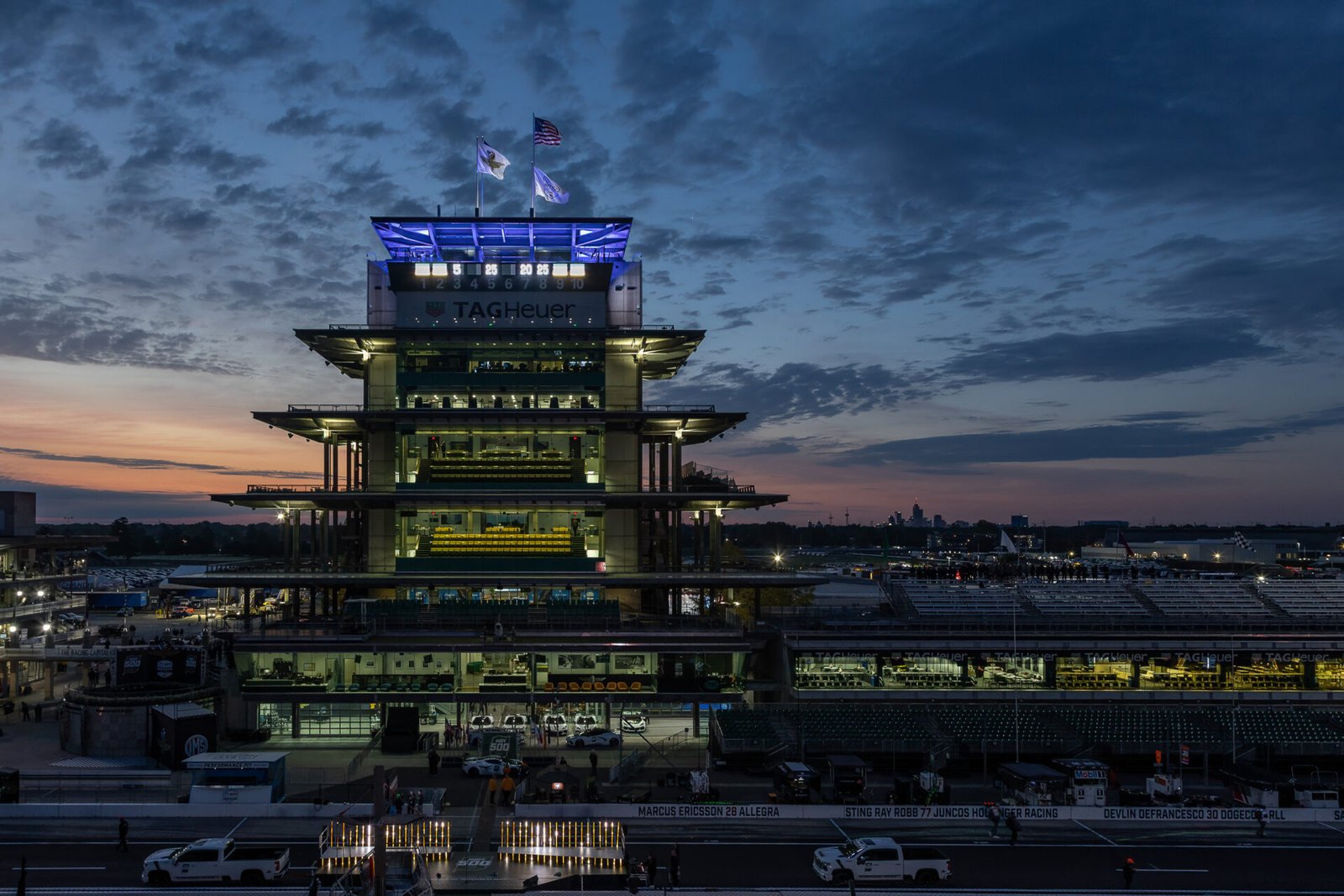 Indianapolis Motor Speedway Pagoda At Sunrise Before 2025 Indy 500