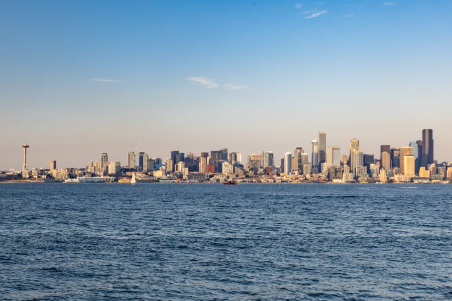 Seattle Skyline From Alki Beach