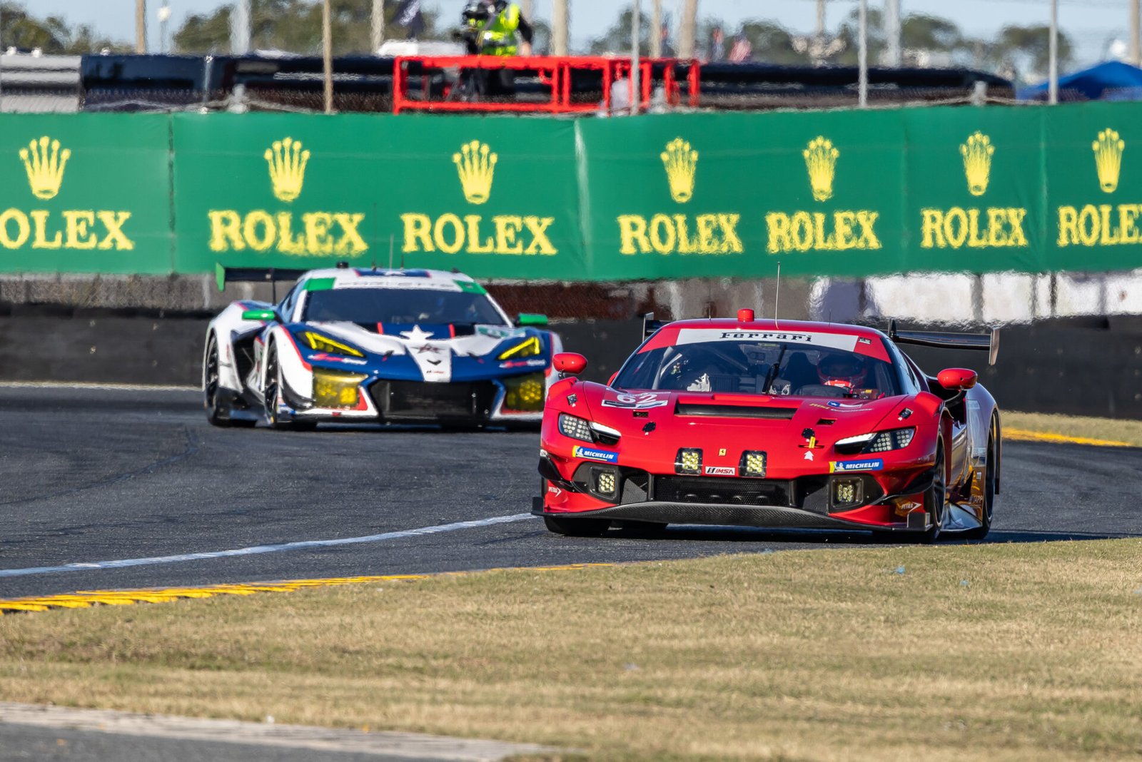 62 Risi Competizione Ferrari Exiting International Horseshoe At Daytona International Speedway 2026