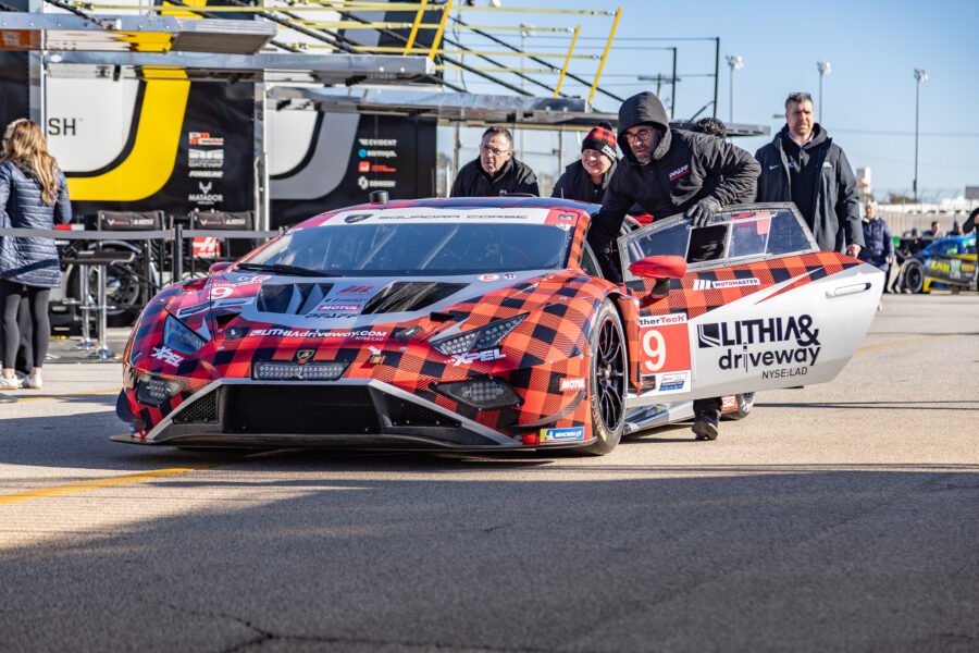 9 Pfaff Motorsports Lamborghini In Garage Area At Daytona International Speedway 2026