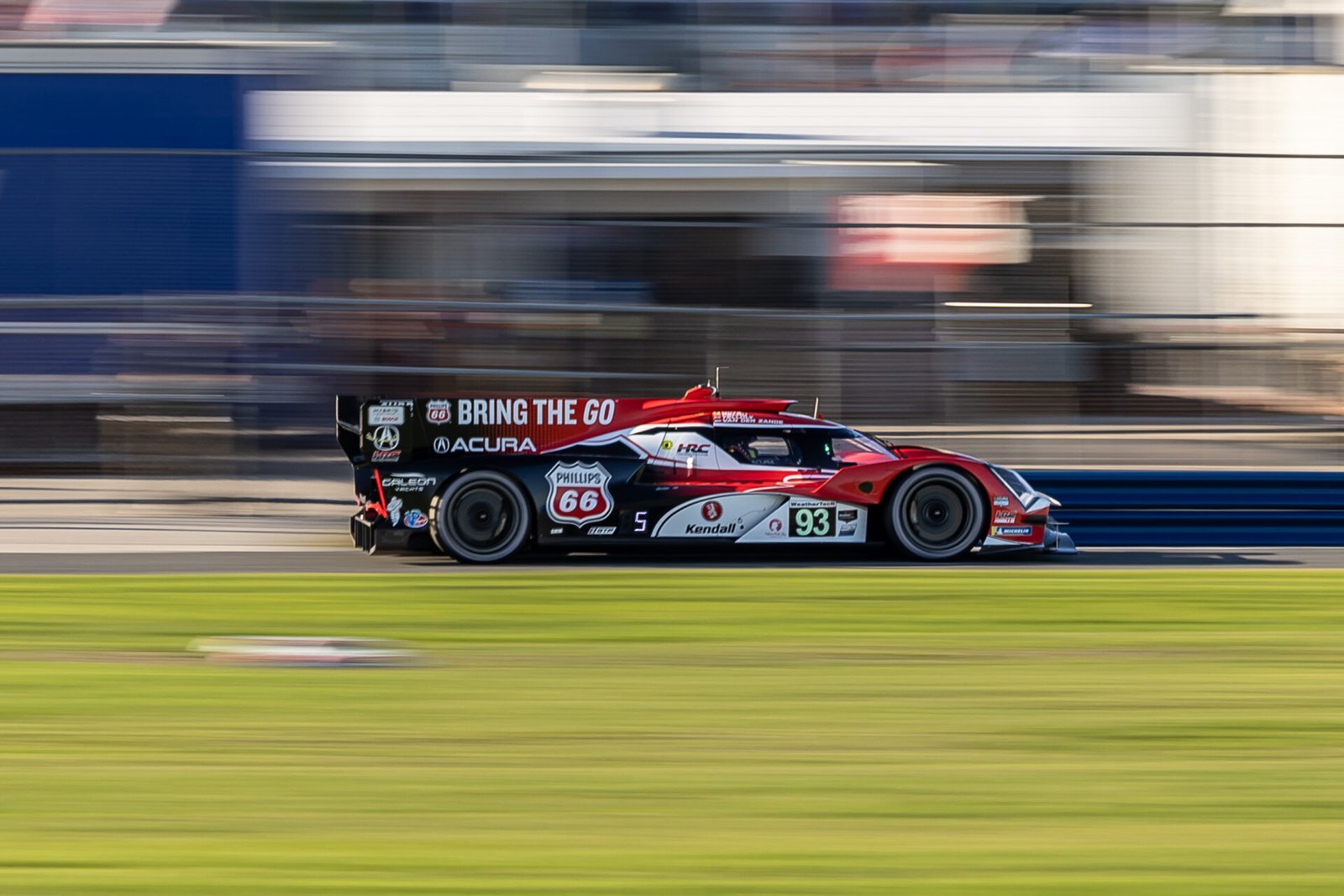 93 Meyer Shank Acura Heading Toward Turn 1 At Daytona International Speedway 2026