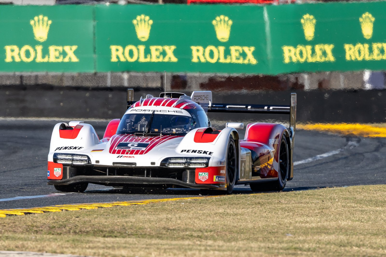 6 Penske Motorsports Porsche Exiting International Horseshoe At Daytona International Speedway 2026