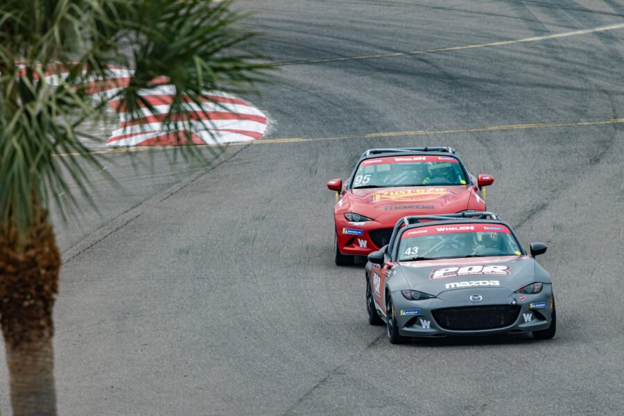 Mazda Mx 5 Cars Enter Turn 2 At Pete
