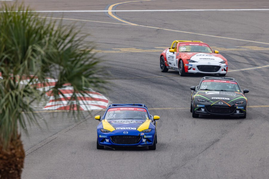 Mazda Mx 5 Cars Exit Turn 1 At Pete